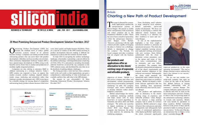 Birbals Inc: Charting a New Path of Product Development